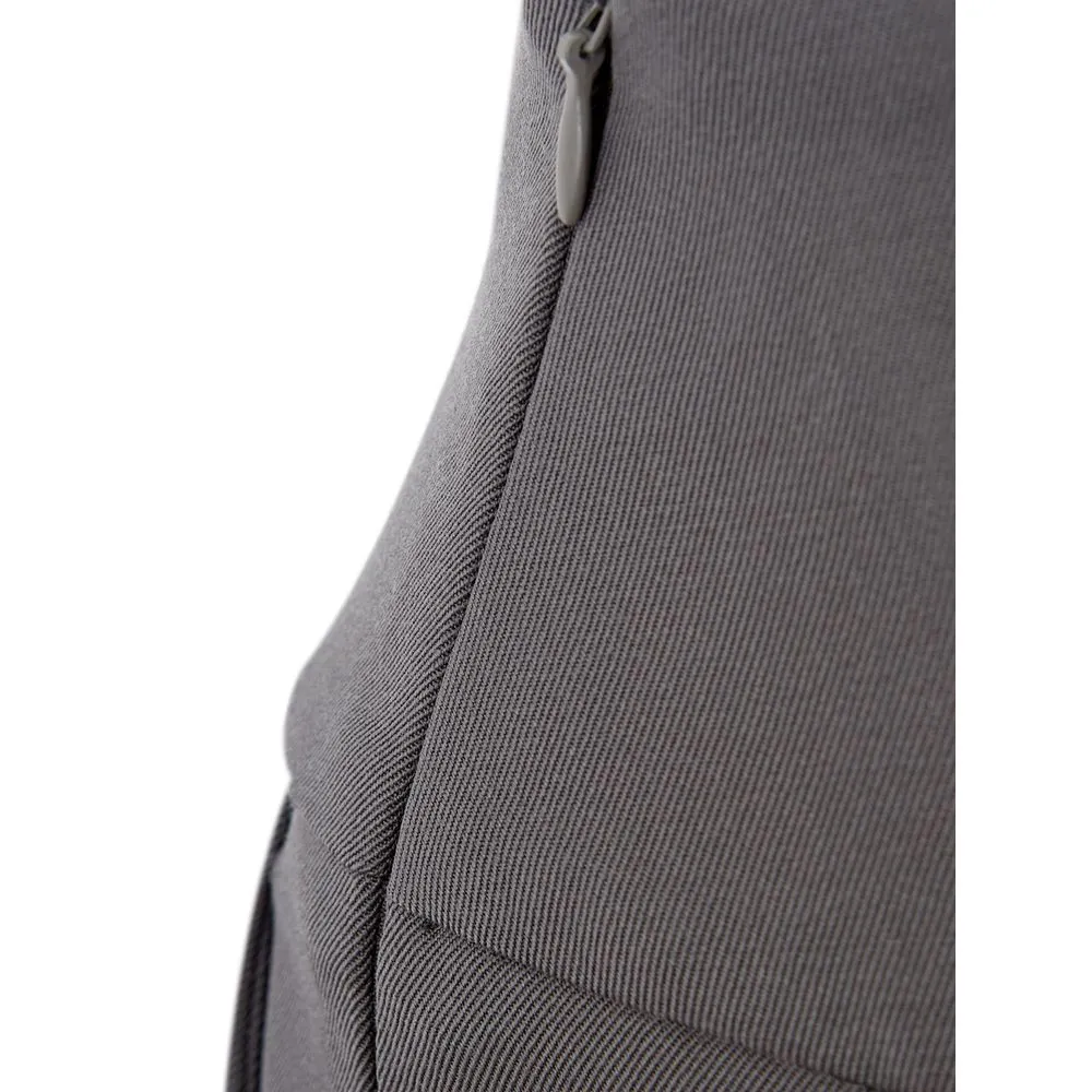 Lardini Women's Chic Gray Wool Trousers for Sophisticated Style