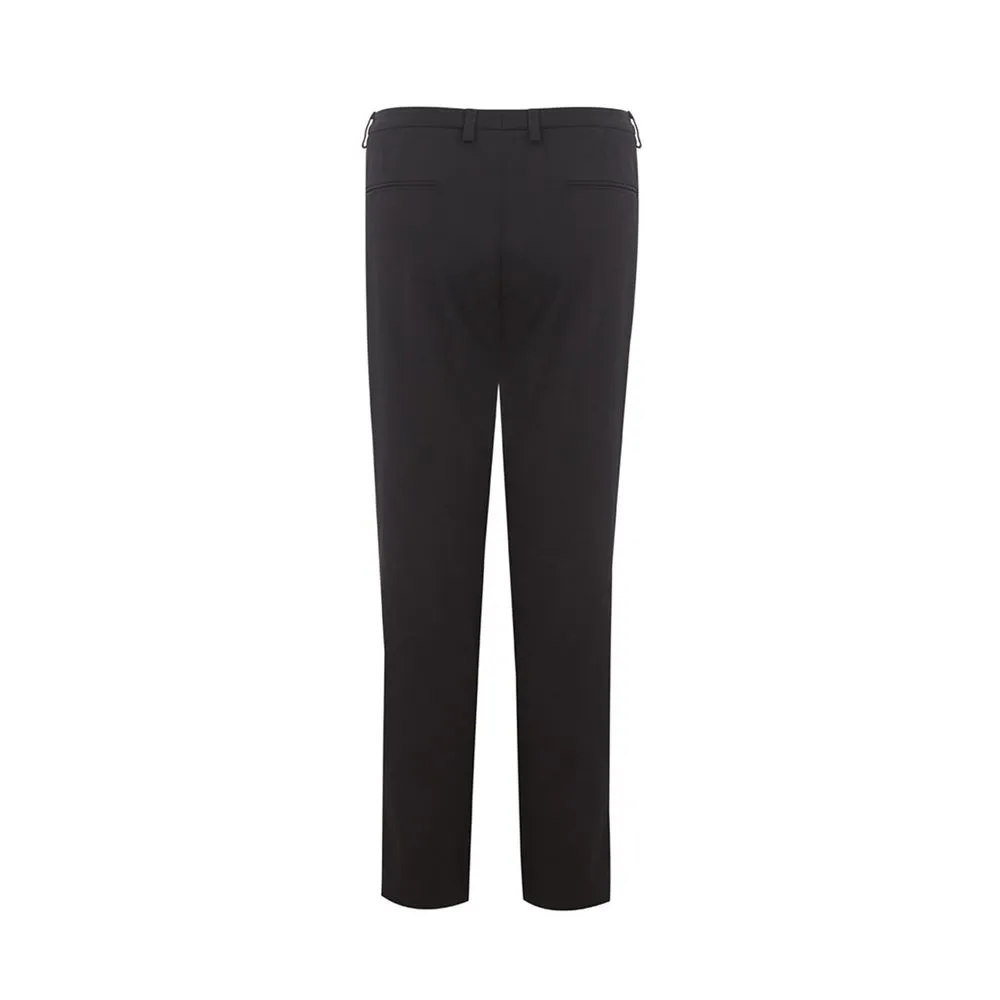Lardini Women's Italian Elegance Cotton Black Trousers