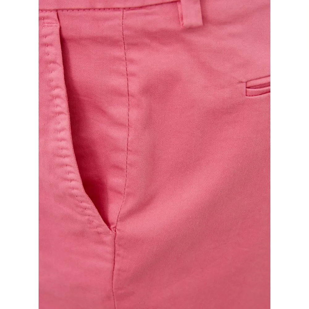 Lardini Women's Elegant Cotton Pink Trousers for Sophisticated Style
