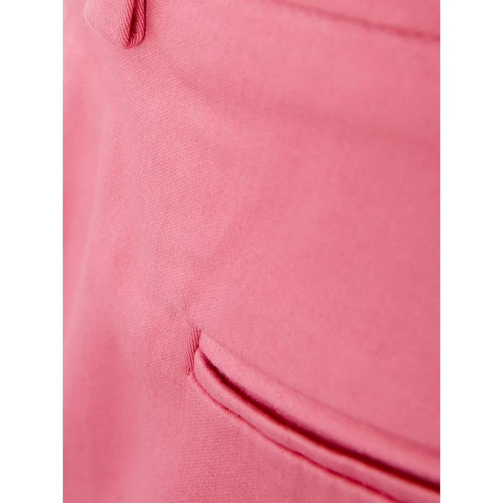 Lardini Women's Elegant Cotton Pink Trousers for Sophisticated Style