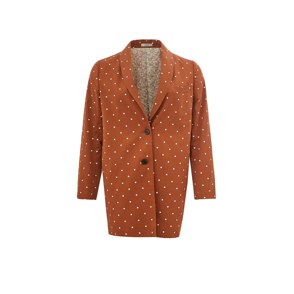 Lardini Women's Chic Cotton Brown Jacket for the Modern Woman