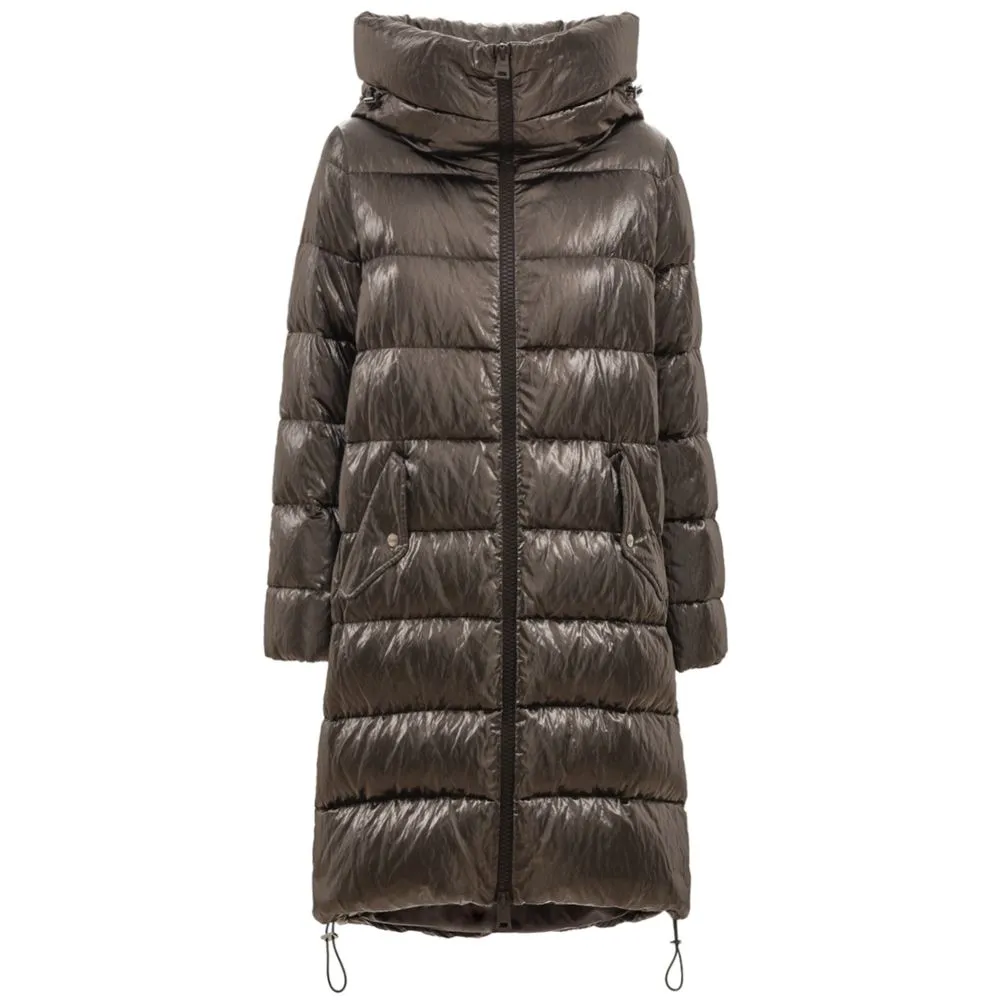 Herno Women's Silver Viscose Jackets & Coat
