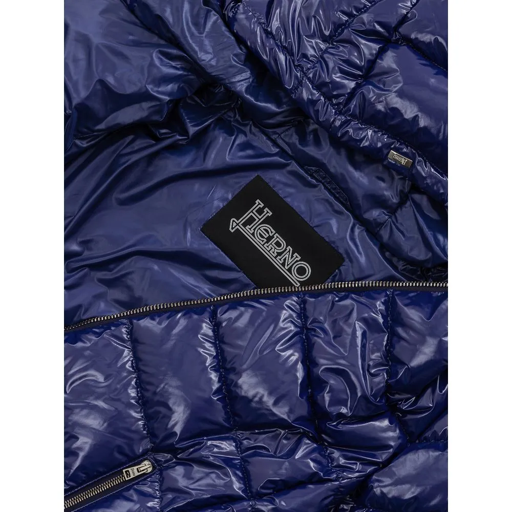Herno Women's Blue Polyamide Jackets & Coat