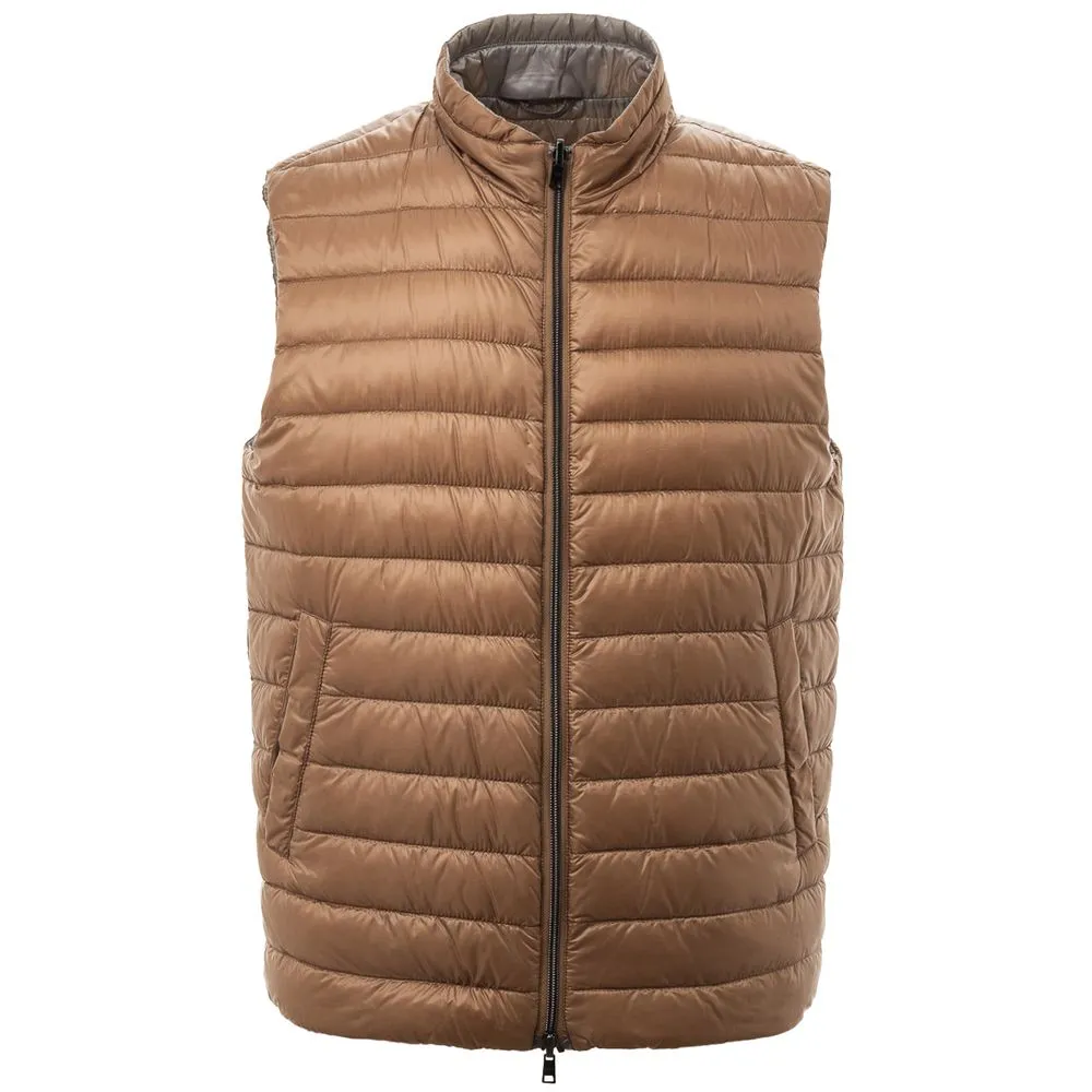 Herno Men's Brown Polyamide Vest