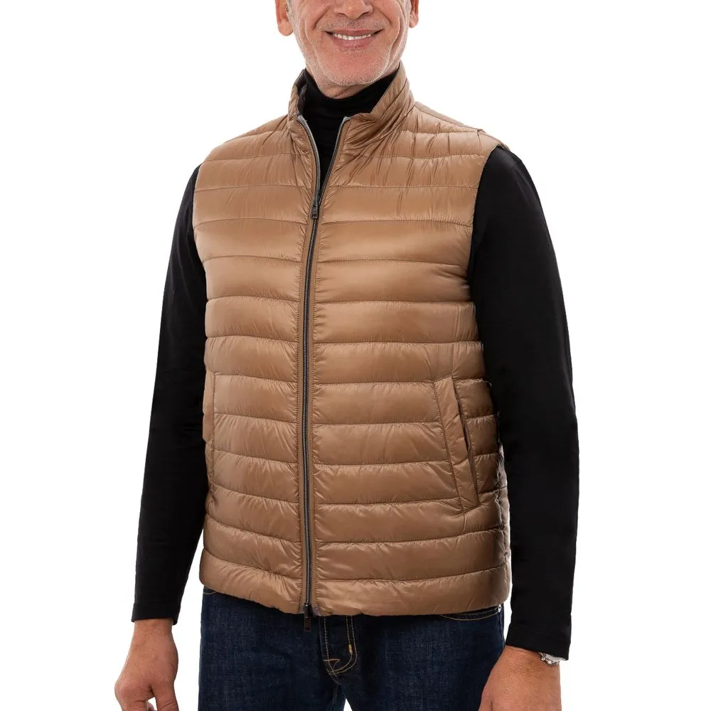 Herno Men's Brown Polyamide Vest