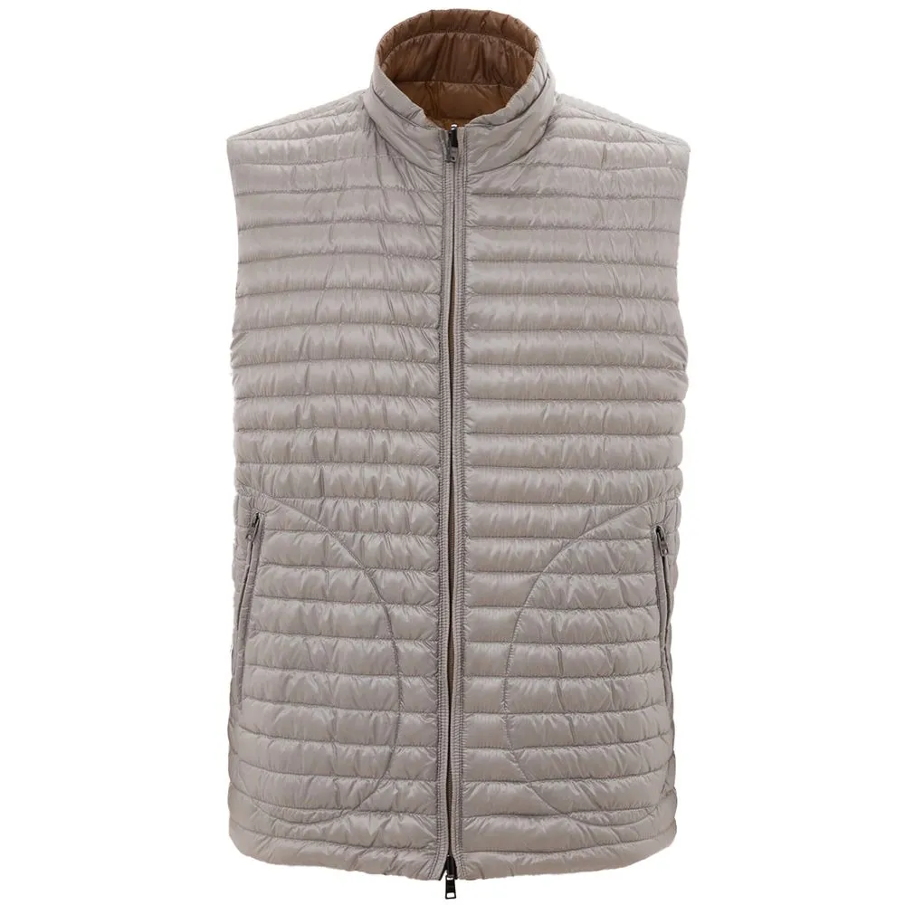 Herno Men's Brown Polyamide Vest