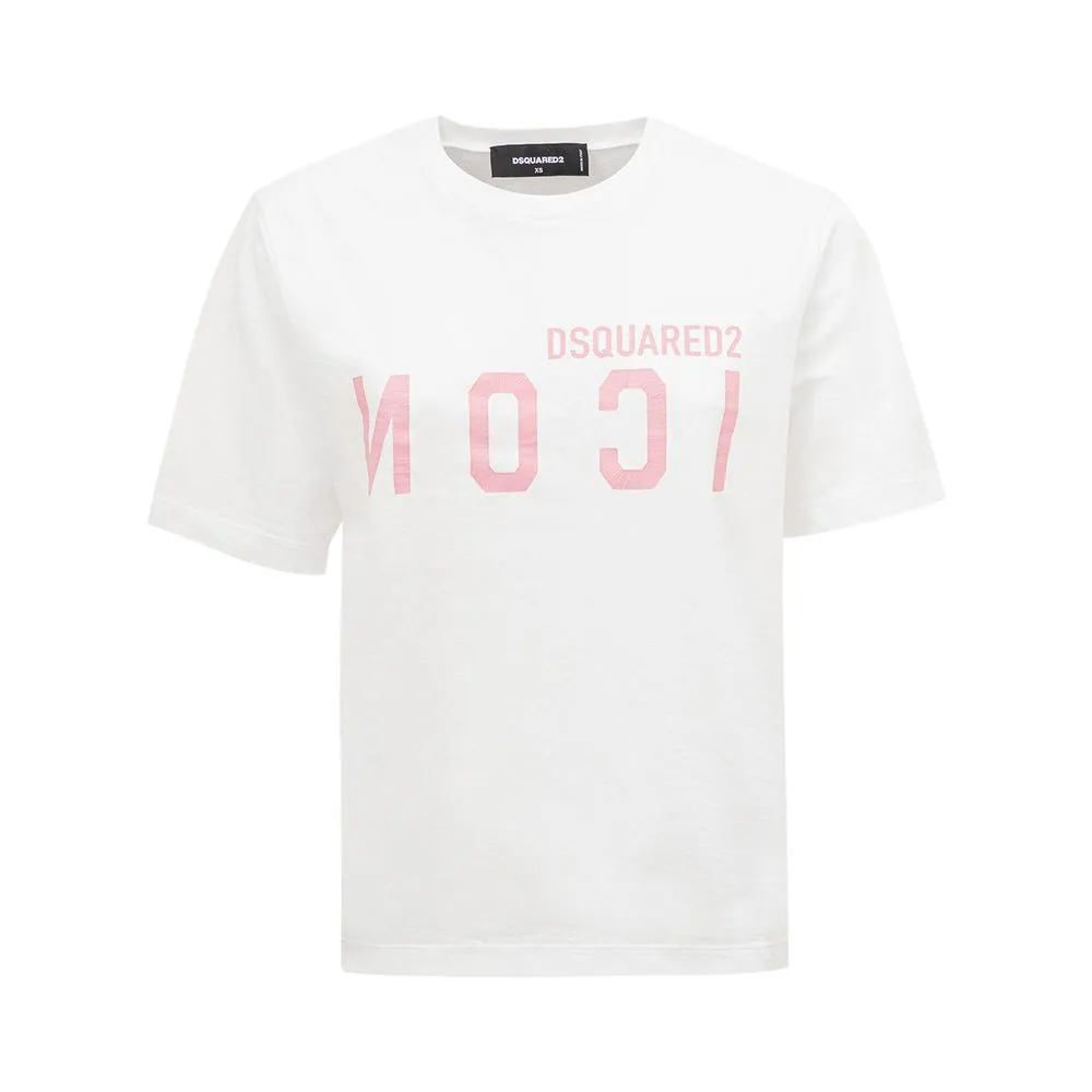 Dsquared² Women's Elegant Cotton White Tee for Stylish Women