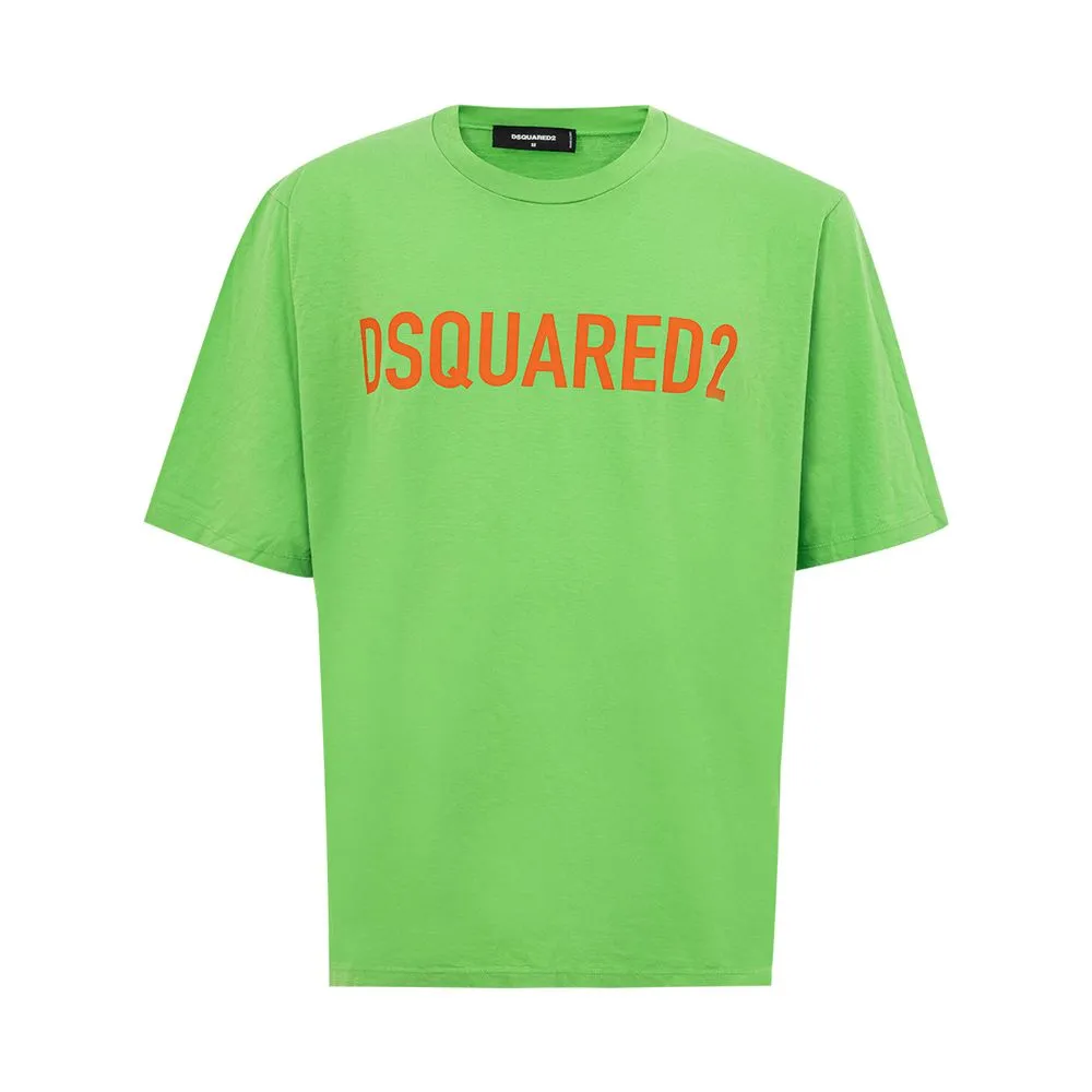 Dsquared² Men's Electric Green Cotton Tee for Men