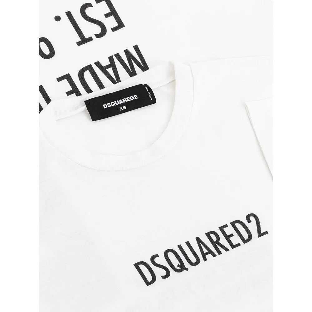 Dsquared² Women's Elegant White Cotton Top for Stylish Women