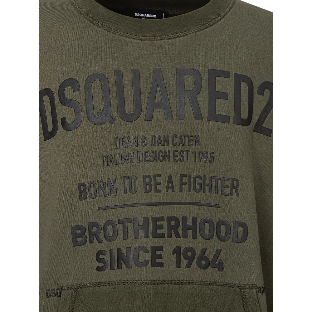 Dsquared² Men's Green Cotton Sweater