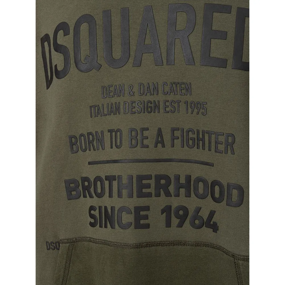 Dsquared² Men's Green Cotton Sweater