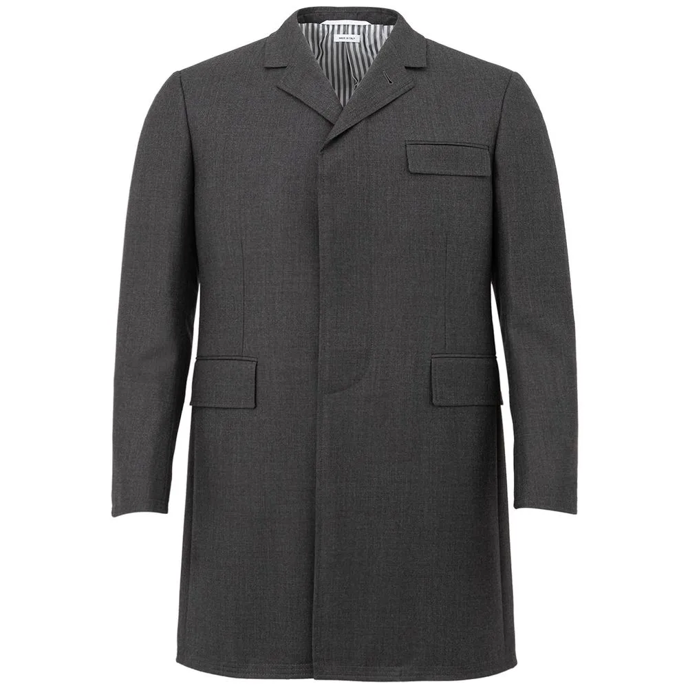 Thom Browne Men's Classic Gray Wool Jacket