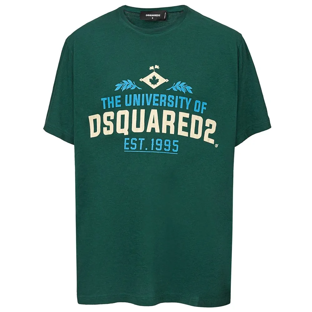 Dsquared² Men's Green Cotton T-Shirt