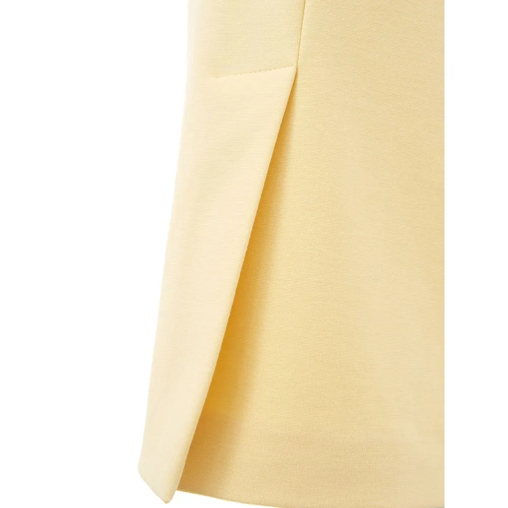Lardini Women's Elegant Yellow Viscose Skirt for Women