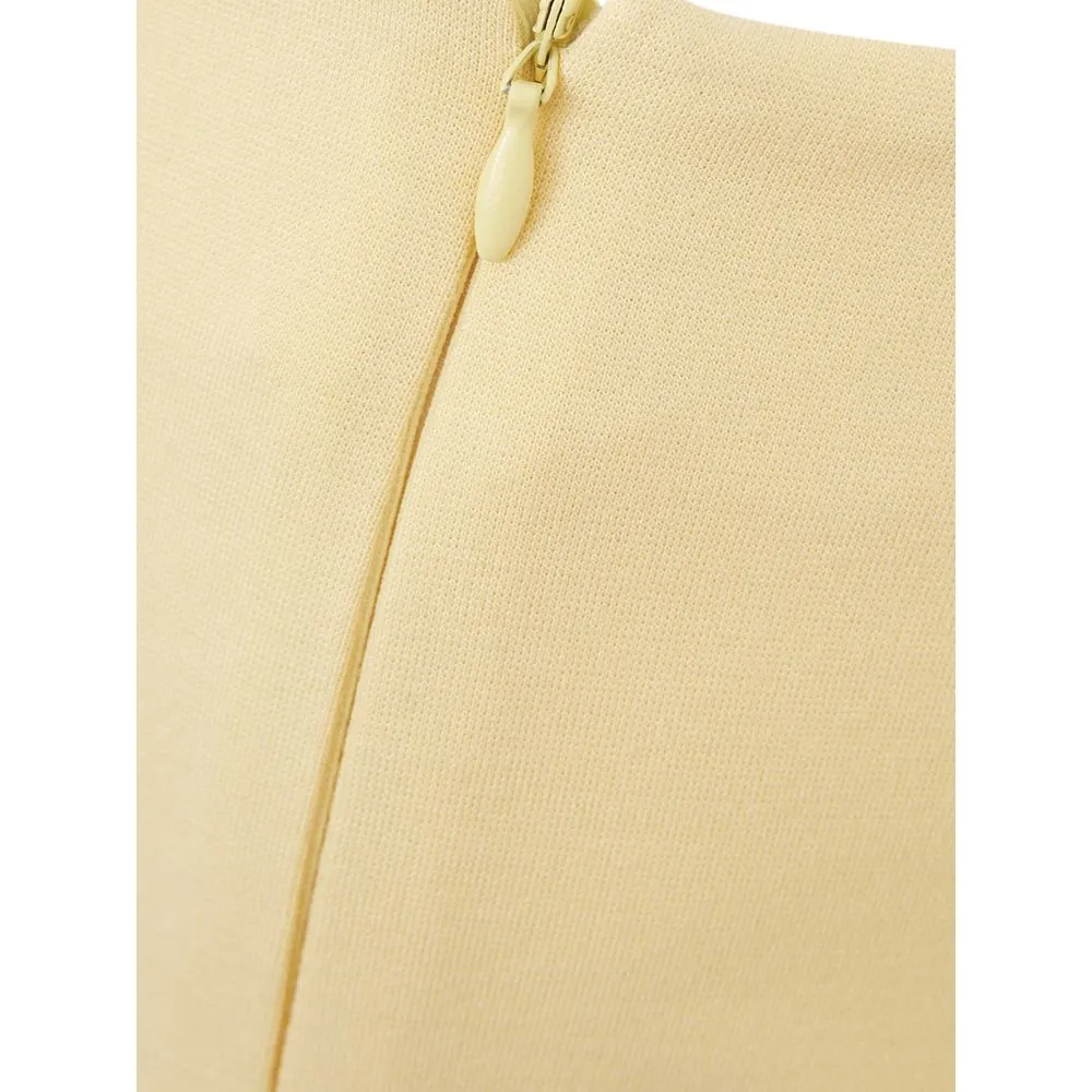 Lardini Women's Elegant Yellow Viscose Skirt for Women