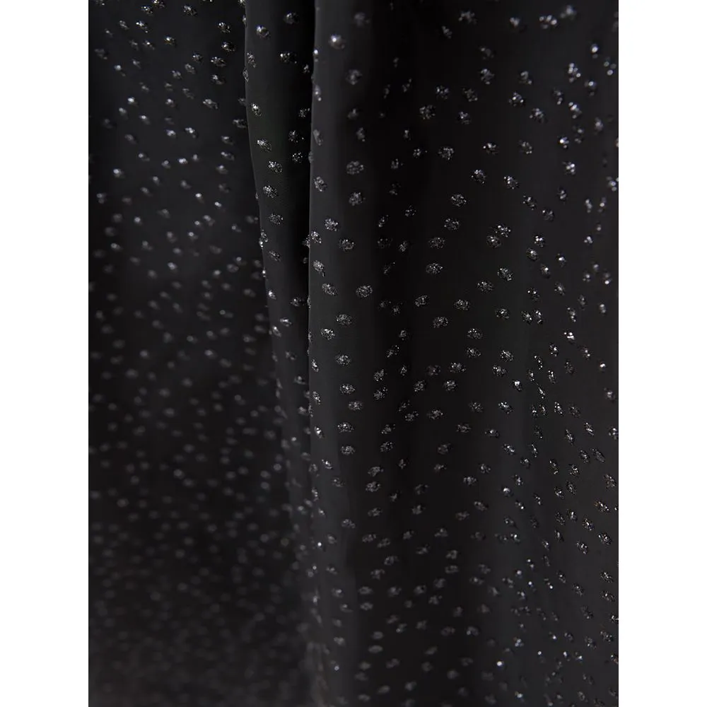 Lardini Women's Elegant Black Polyethylene Midi Skirt