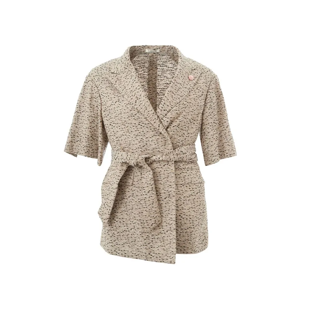 Lardini Women's Chic Beige Linen Jacket