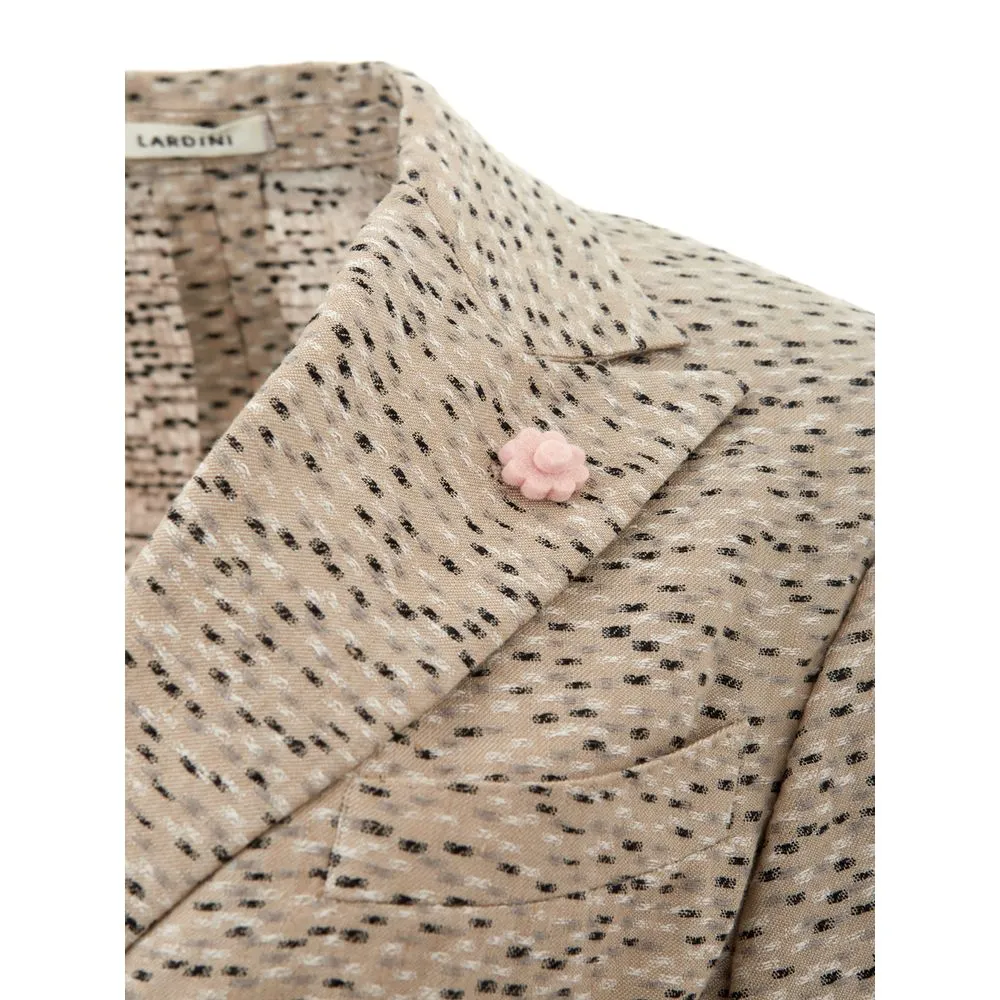 Lardini Women's Chic Beige Linen Jacket