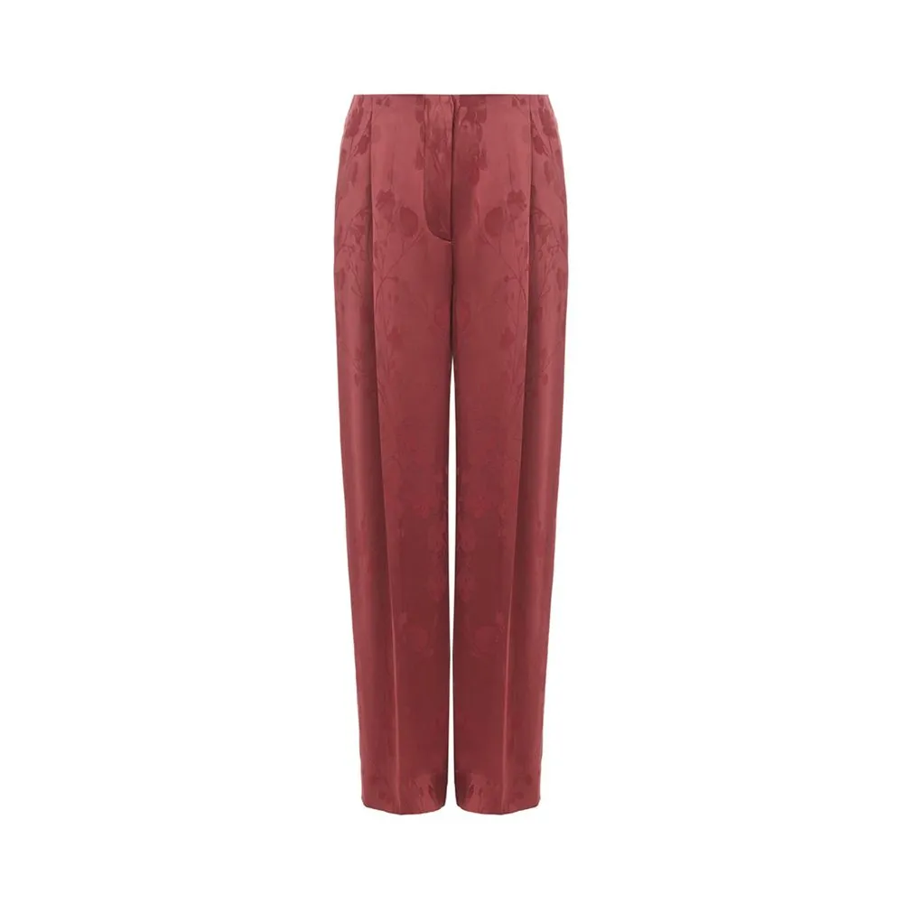 Lardini Women's Elegant Red Tailored Pants