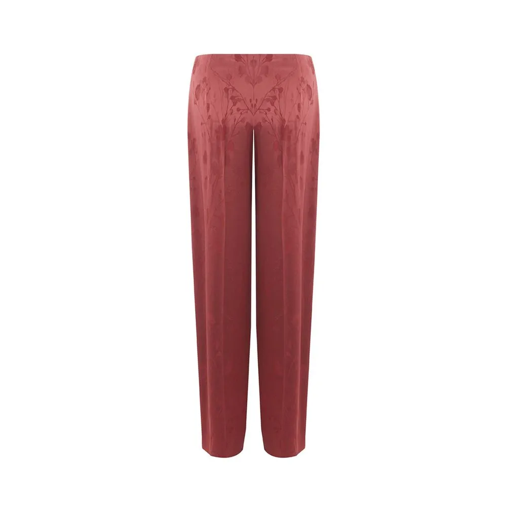 Lardini Women's Elegant Red Tailored Pants