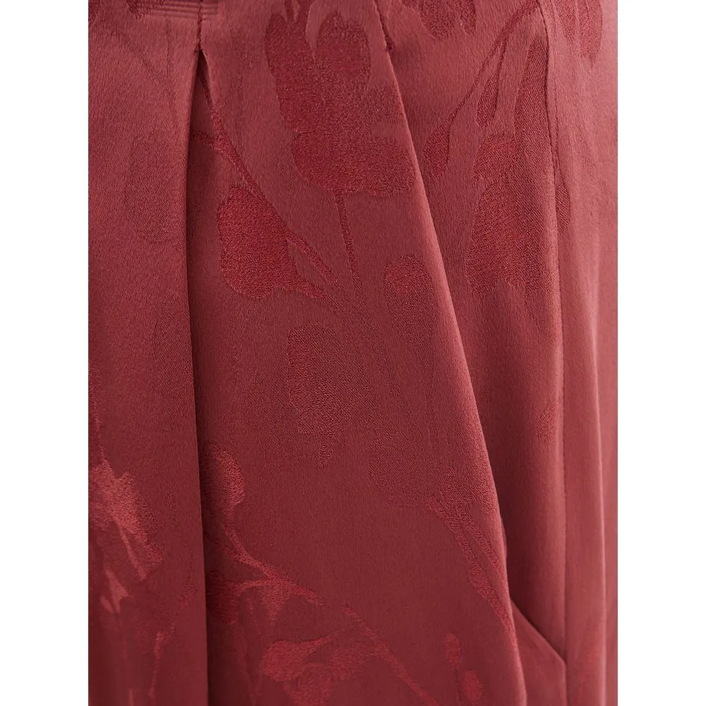 Lardini Women's Elegant Red Tailored Pants