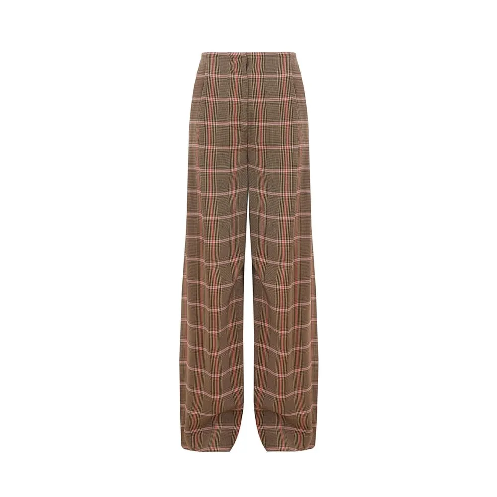 Lardini Women's Elegant Brown Viscose Pants for Women