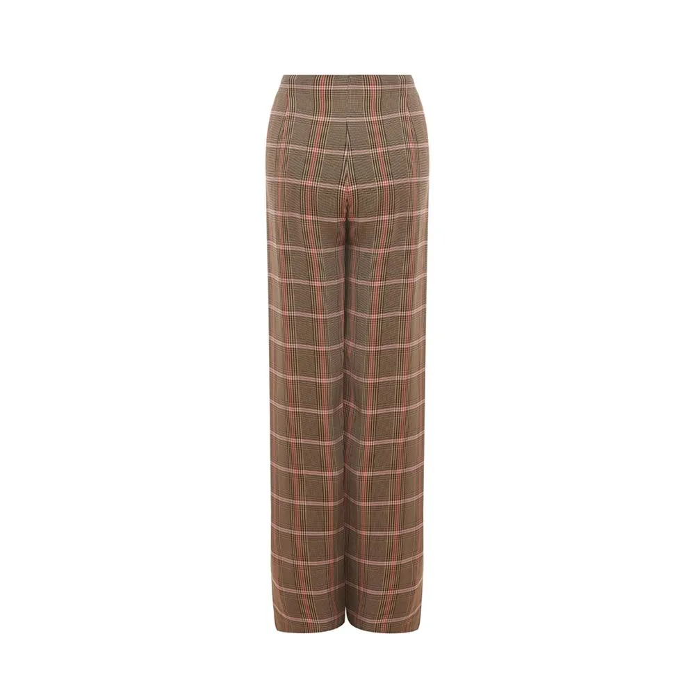 Lardini Women's Elegant Brown Viscose Pants for Women