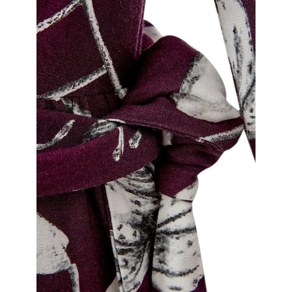 Lardini Women's Elegant Purple Viscose Dress