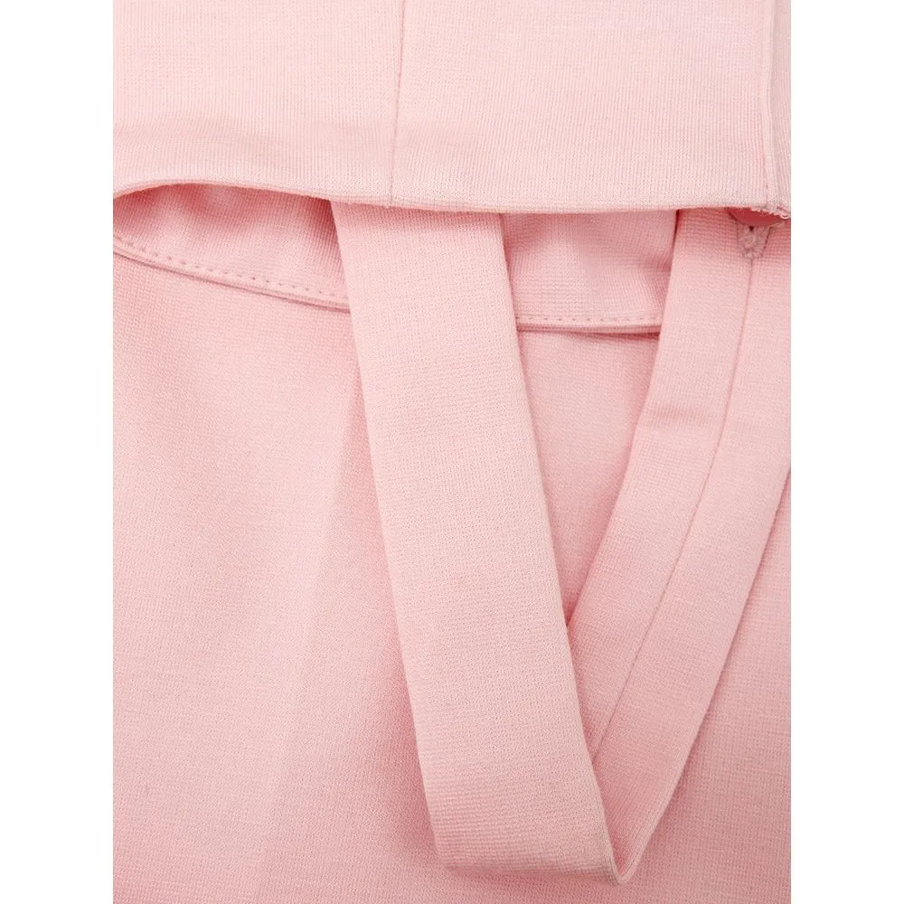 Lardini Women's Elegant Pink Viscose Pants for Chic Style