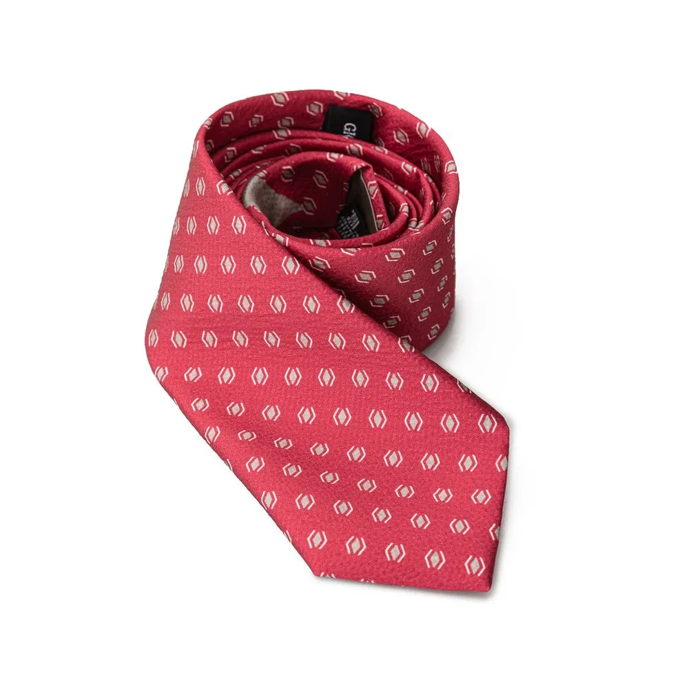 Giorgio Armani Men's Red Silk Ties & Bowty