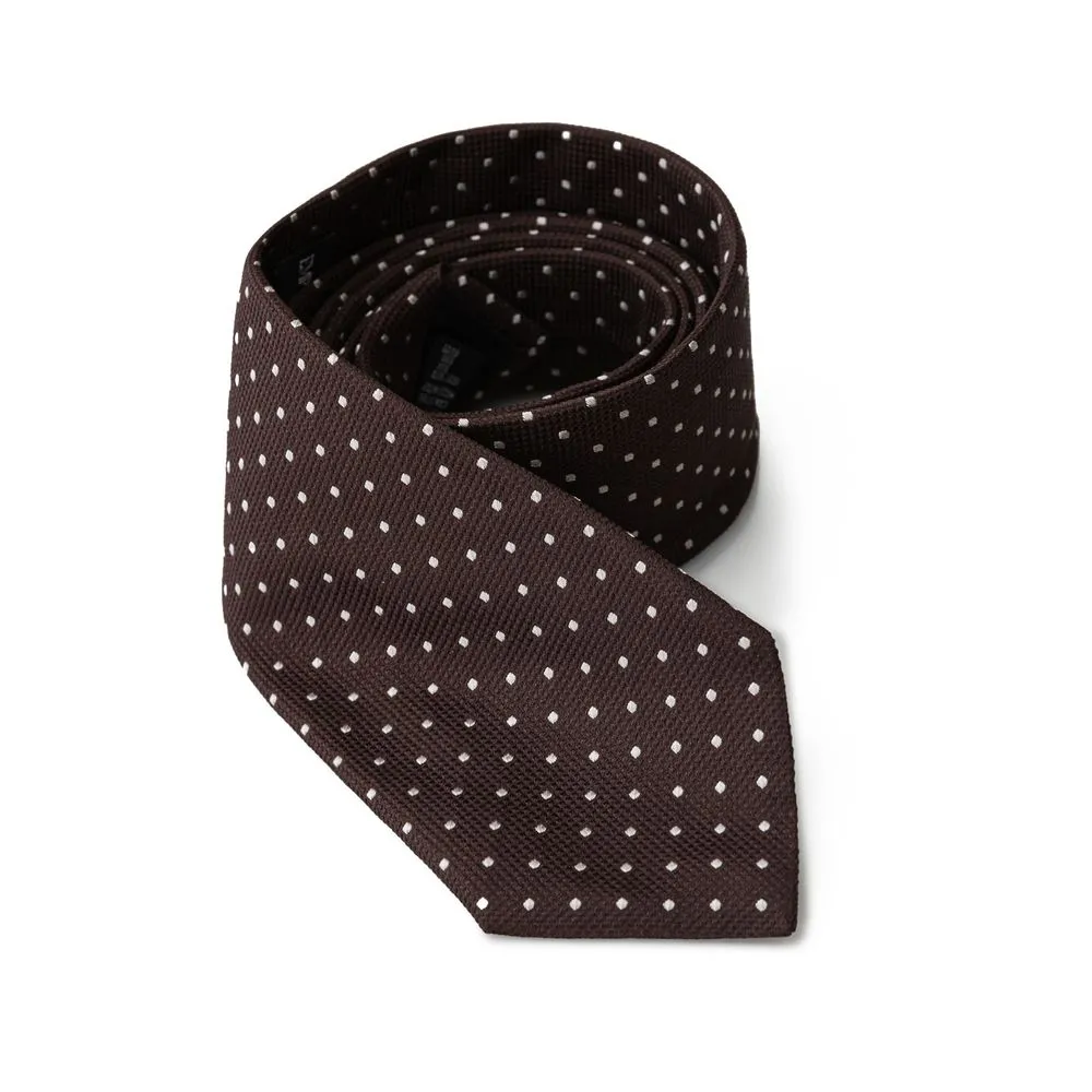Emporio Armani Men's Brown Silk Ties & Bowty