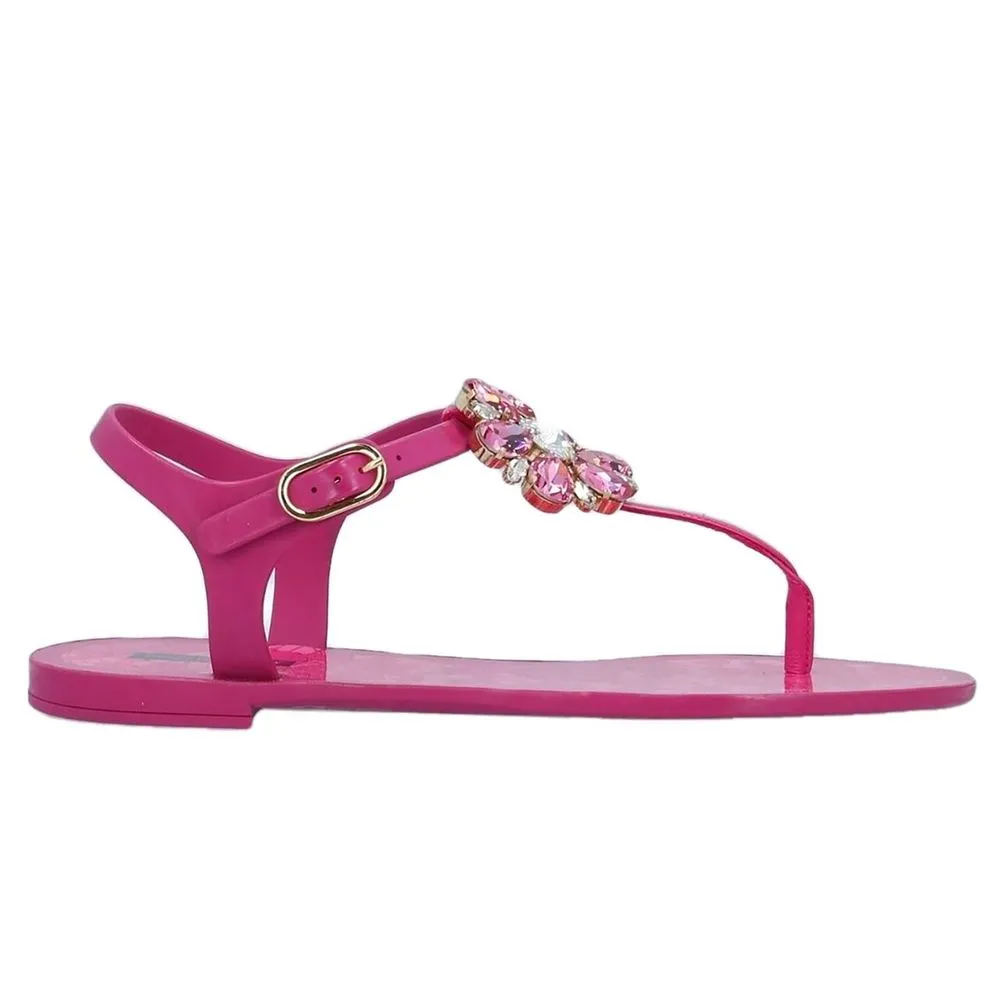Dolce & Gabbana Women's Fuchsia Cotton Sandal