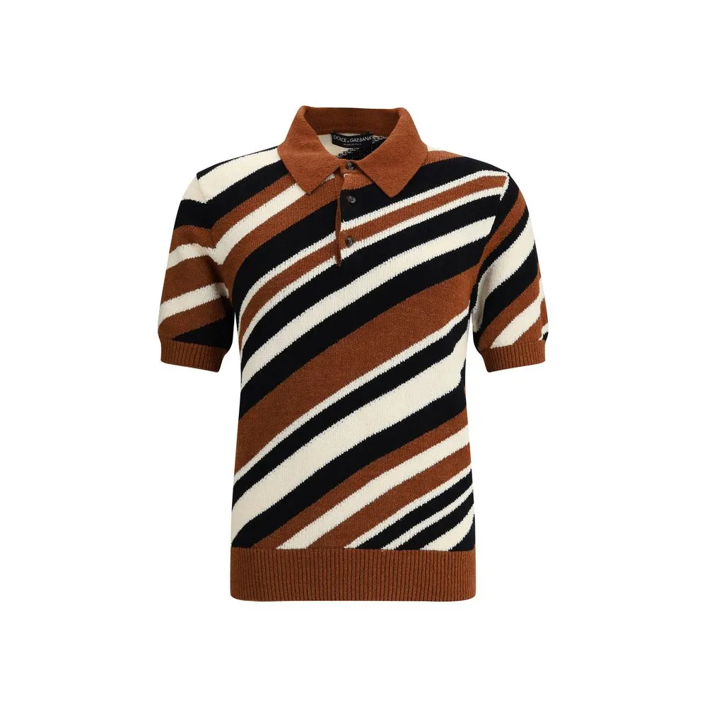 Dolce & Gabbana Men's Striped Polo Shirt