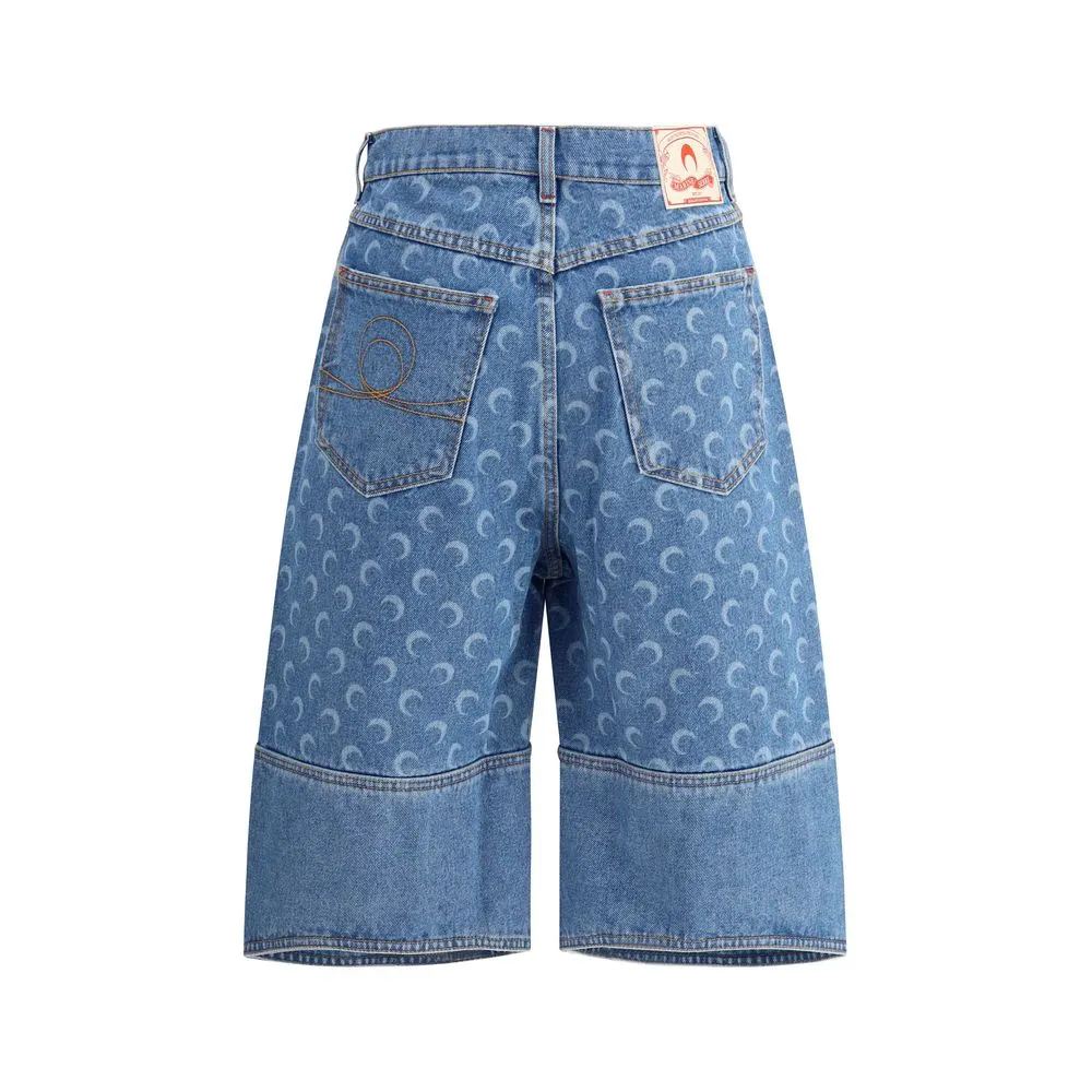 Marine Serre Women's Bermuda Moon Shorts