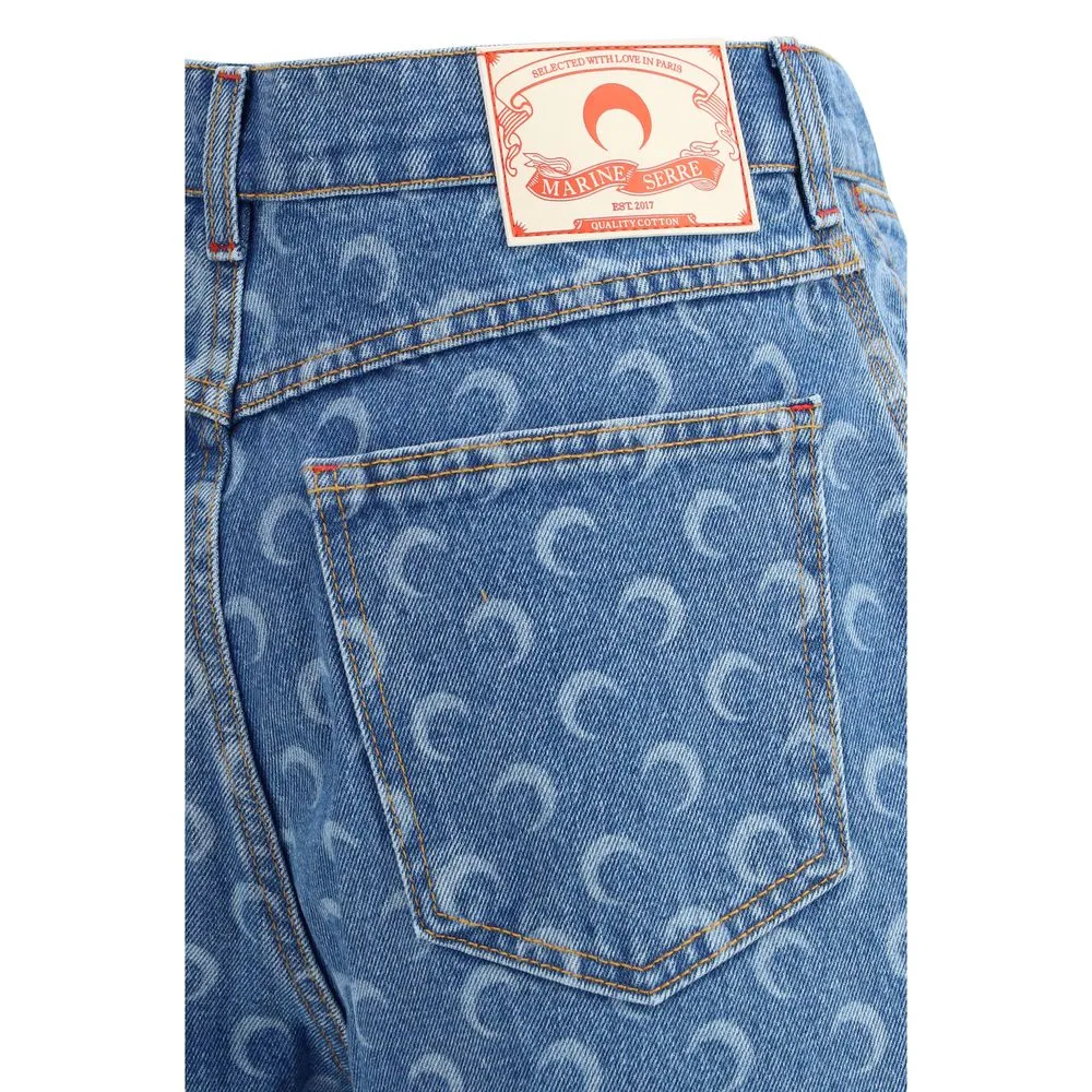 Marine Serre Women's Bermuda Moon Shorts
