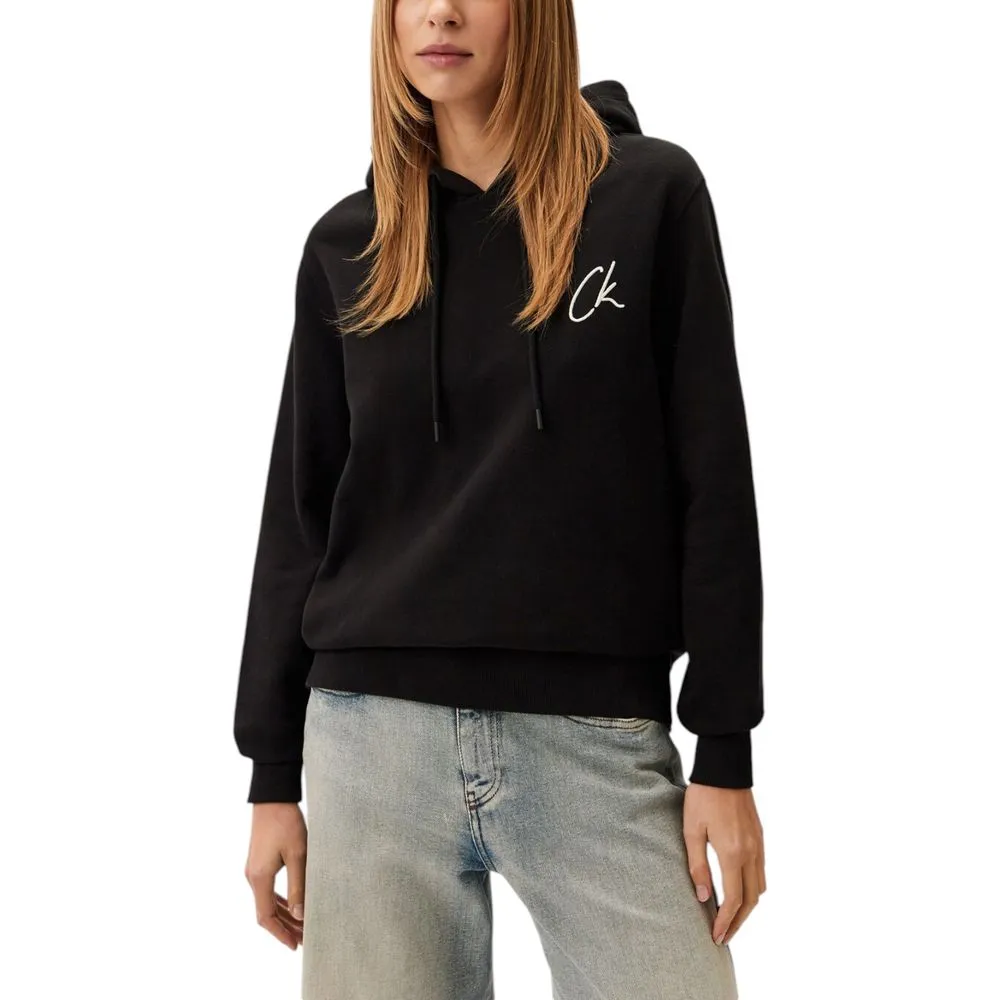 Calvin Klein Jeans Women's Black Cotton Cotton Sweater