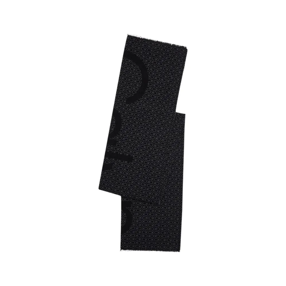 Calvin Klein Women's Black Acrylic Scarf
