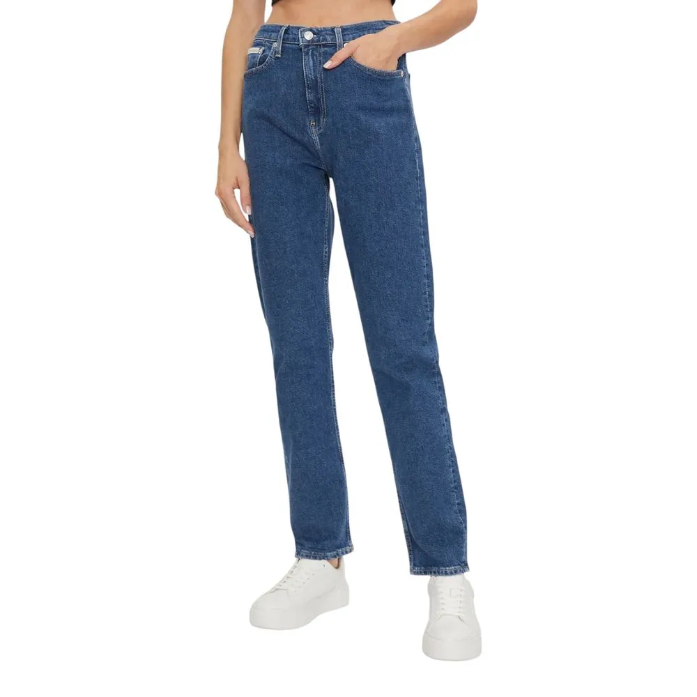 Calvin Klein Jeans Women's Blue Cotton Jeans & Pant