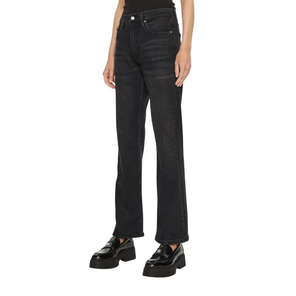 Calvin Klein Jeans Women's Black Cotton Jeans & Pant