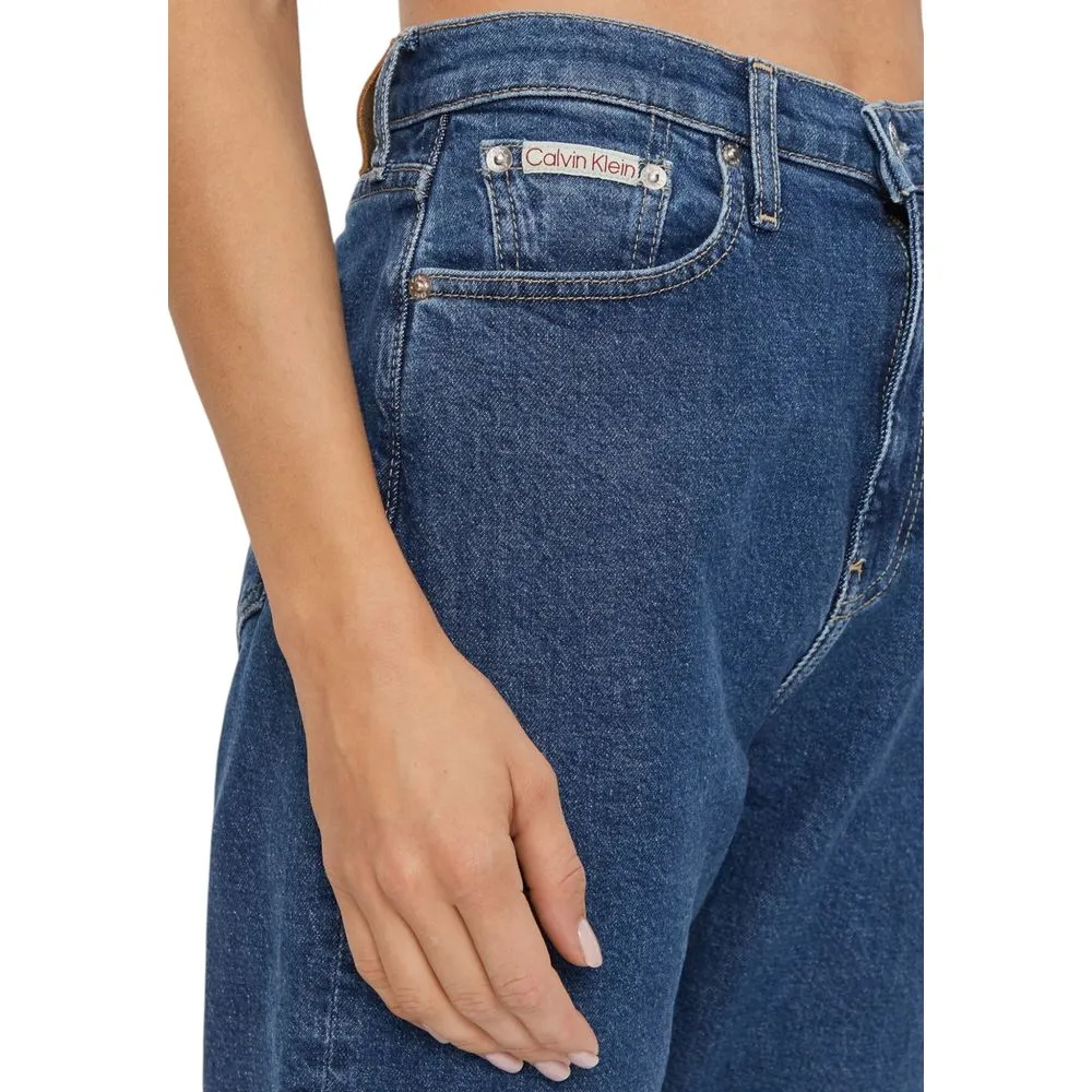Calvin Klein Jeans Women's Blue Cotton Jeans & Pant