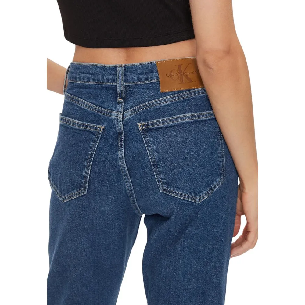 Calvin Klein Jeans Women's Blue Cotton Jeans & Pant