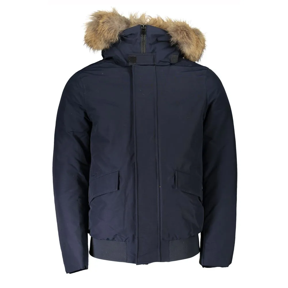 Woolrich Men's Blue Cotton Jacket