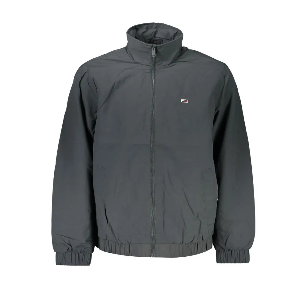 Tommy Hilfiger Men's Sleek Gray Recycled Nylon Jacket
