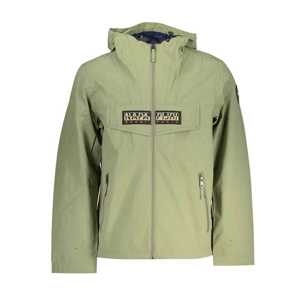 Napapijri Men's Green Polyester Jacket