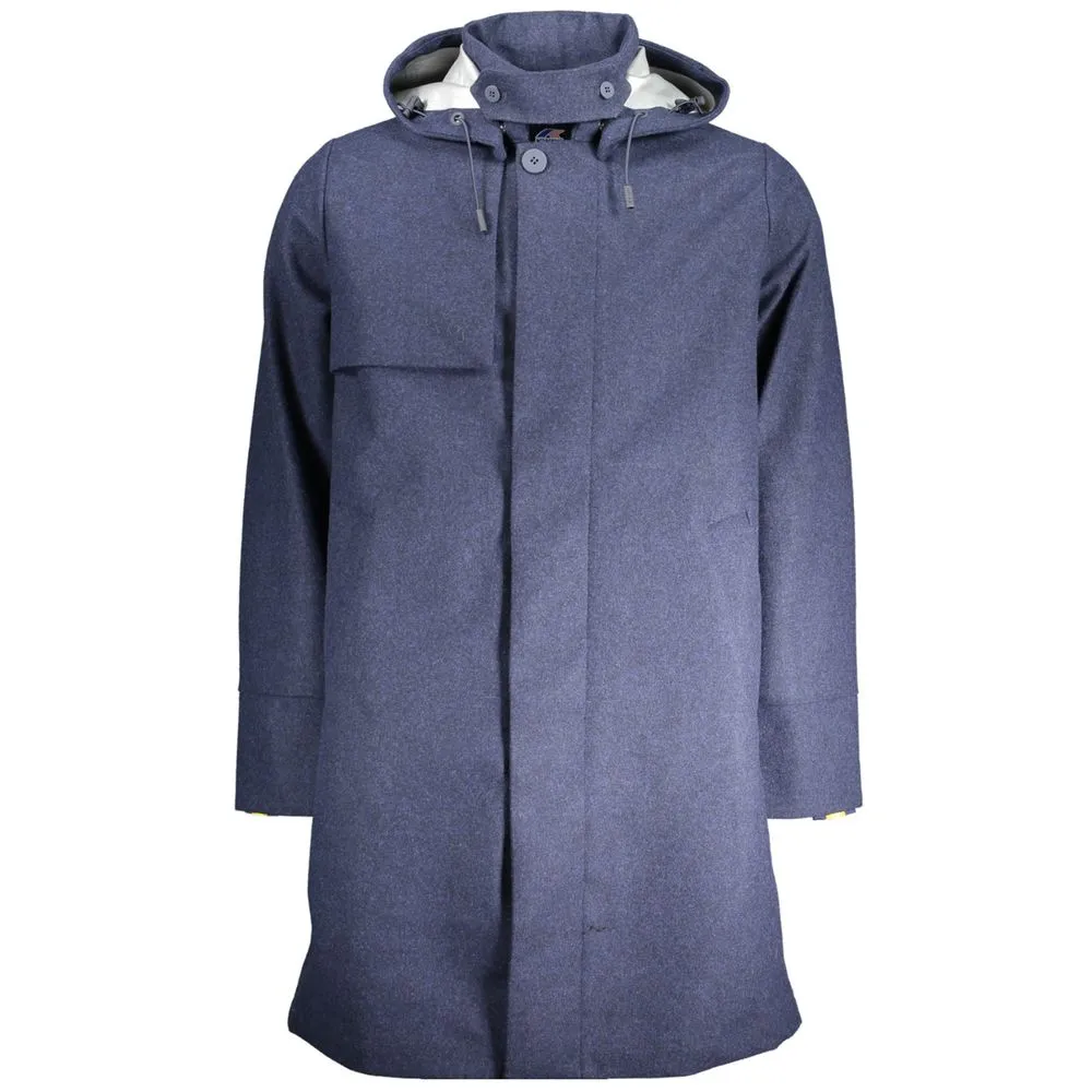 K-WAY Men's Blue Polyester Jacket