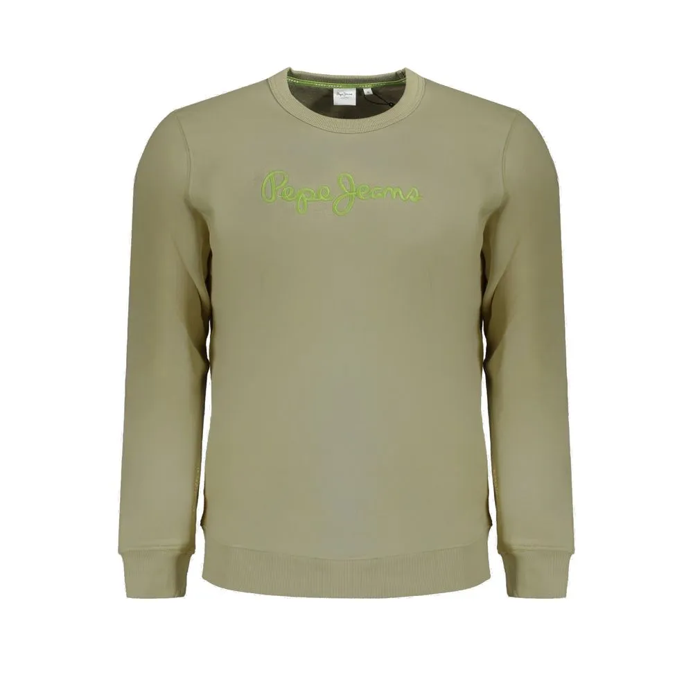 Pepe Jeans Men's Green Cotton Sweater