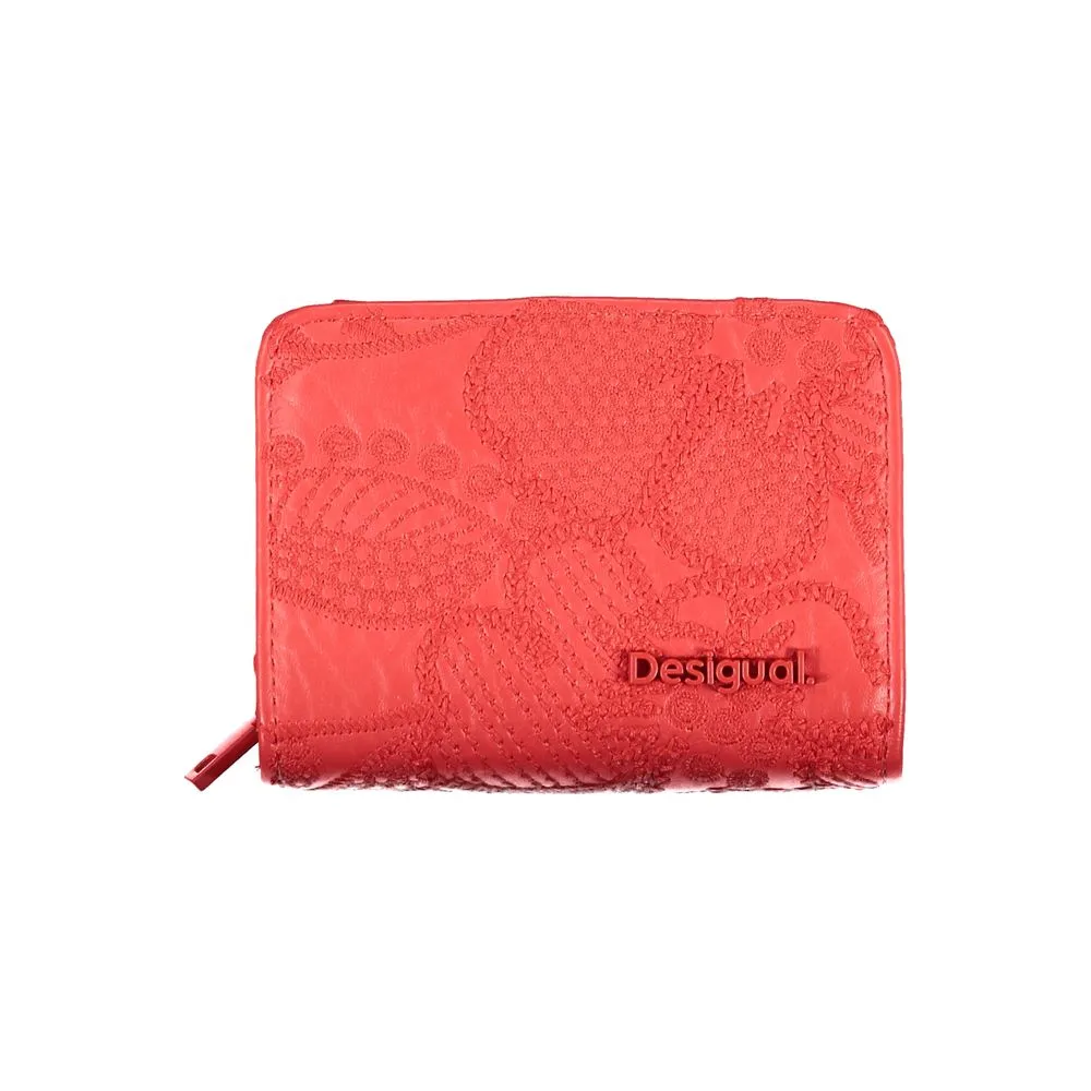 Desigual Women's Red Polyethylene Wallet