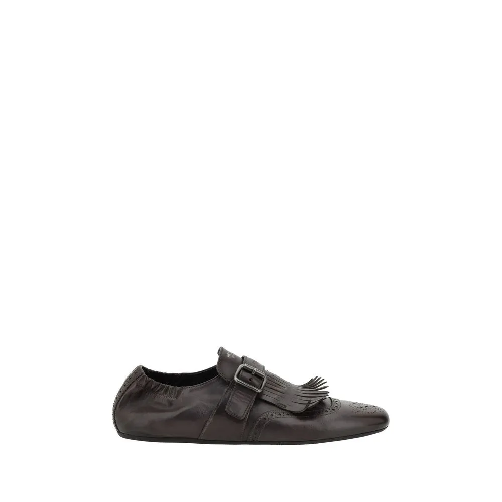 Prada Men's Monks Lace-Up Shoes