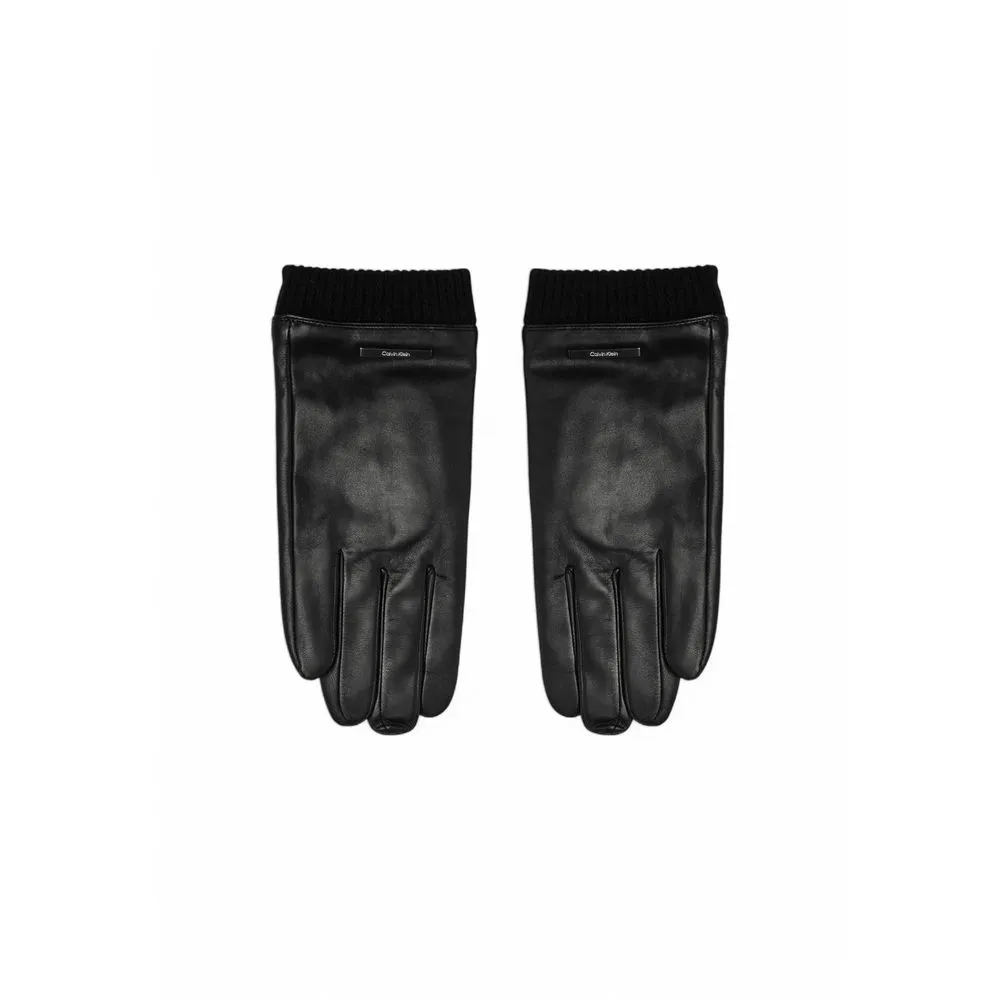 Calvin Klein Men's Black Leather Glove