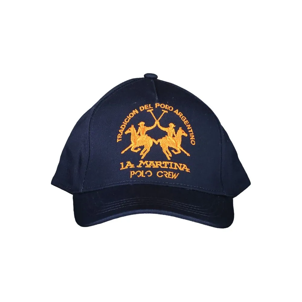 La Martina Men's Blue Cotton Hats & Cap